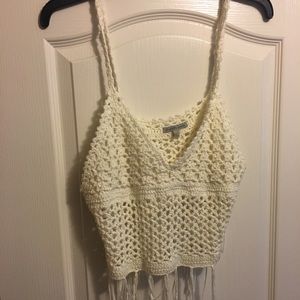 Crochet knit top